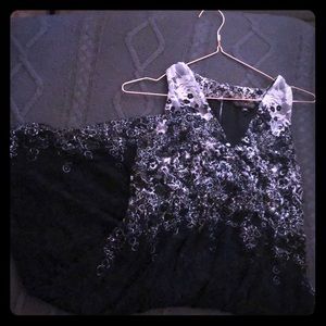 Black Floral Maxi Dress